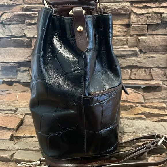 Dooney & Bourke  Embossed Croco Satchel Shopper Shoulder Bag - Picture 5 of 15